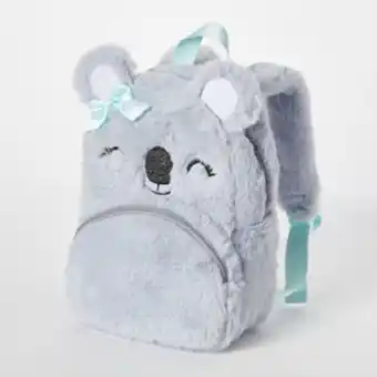 Claire's Claire's club furry koala bear small backpack oferta