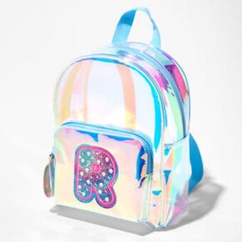 Claire's Holographic initial mini backpack - r oferta