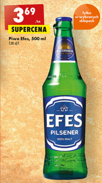 Biedronka Piwo Efes oferta
