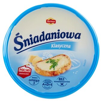 Społem Bielmar Śniadaniowa Margaryna o zmniejszonej zawartości tłuszczu klasyczna 450 g oferta