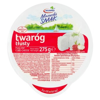 Kaufland Mlekpol Mazurski Smak Twaróg tłusty 275 g oferta