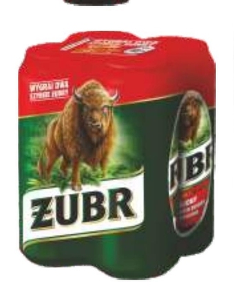 Gama Żubr Piwo jasne 4 x 0,5 l oferta