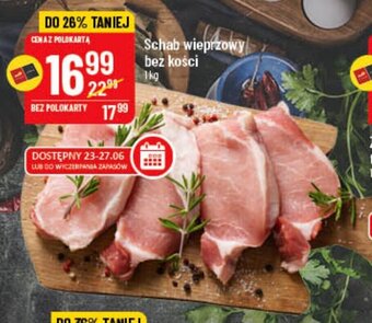 Polomarket Schab wieprzowy bez kości 1kg oferta