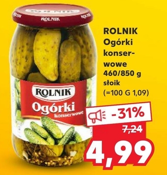 Kaufland Rolnik Ogórki konserwowe 850 g oferta