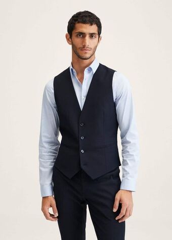 Kamizelka garniturowa super slim fit