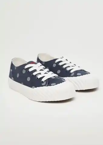 MANGO Buty sportowe dżinsowe w grochy oferta