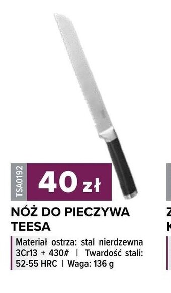 Rebel Electro Nóż do pieczywa Teesa oferta
