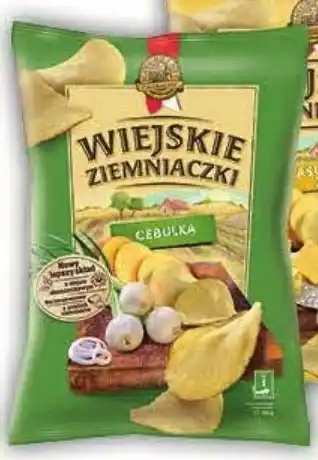 Społem Wiejskie Ziemniaczki Chipsy ziemniaczane o smaku cebulki 130 g oferta