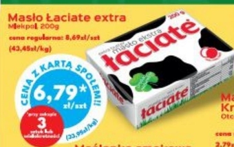 Społem Łaciate Masło ekstra 200 g oferta