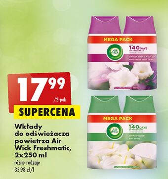 Biedronka Wkład białe kwiaty Air Wick Freshmatic oferta