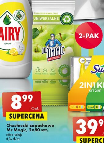 Biedronka Chusteczki do czyszczenia zielone jabłuszko Mr Magic oferta