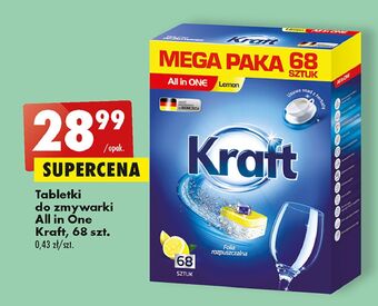 Biedronka Tabletki do zmywarek lemon Kraft All In One oferta