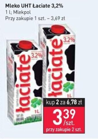 Stokrotka Mleko UHT Łaciate 3,2% 1 l oferta