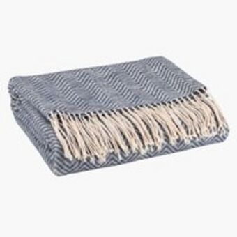 JYSK Koc lobelia 130x180 niebieski oferta