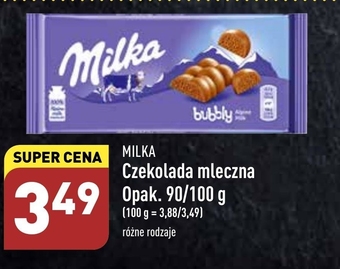 ALDI Milka Czekolada mleczna Bubbly 90 g oferta