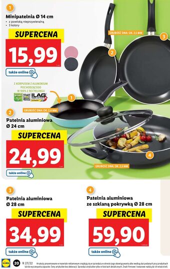 Lidl Patelnia aluminiowa 24 cm oferta