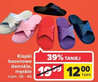 Carrefour Klapki basenowe oferta