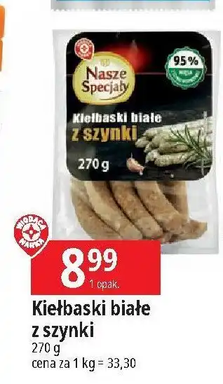 E.Leclerc Kiełbaski białe z szynki oferta