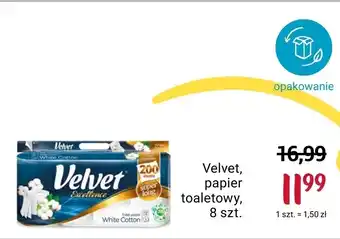 Rossmann Velvet Excellence White Cotton Papier toaletowy 8 rolek oferta