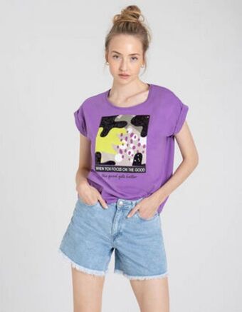 Takko Fashion Dział damski t-shirt - z cekinami oferta