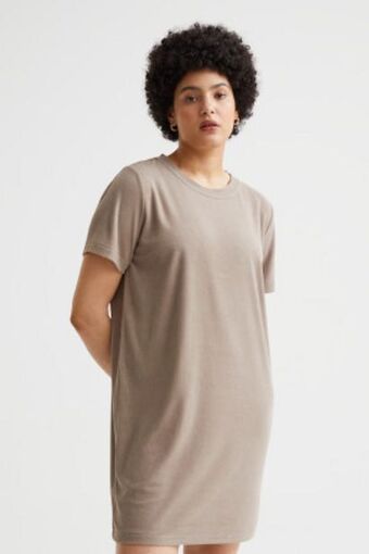 T-shirtowa sukienka frotte