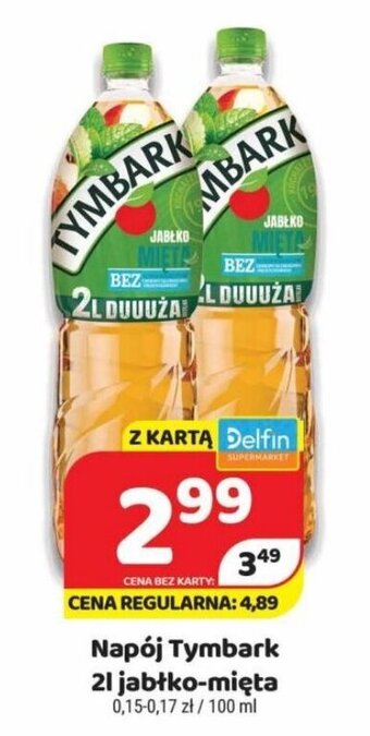 Delfin Napój Tymbark 2 l oferta