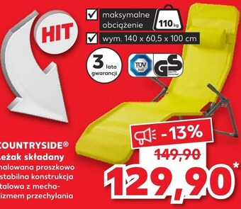 Kaufland Leżak rozkładany Countryside oferta