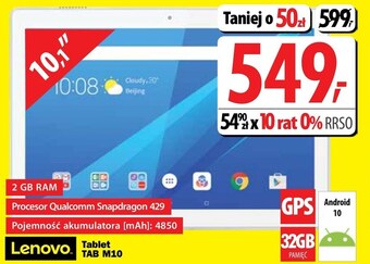 Media Expert Tablet Lenovo oferta