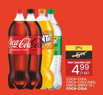 Coca-Cola, Coca Cola Zero, Fanta, Sprite 1,5 l