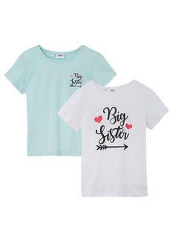 T-shirt dziewczęcy (2 szt.)