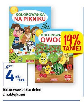 Auchan Kolorowanka owoce oferta