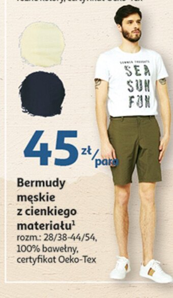 Auchan Bermudy męskie oferta