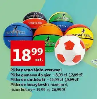 Auchan Piłka gumowa do gier oferta