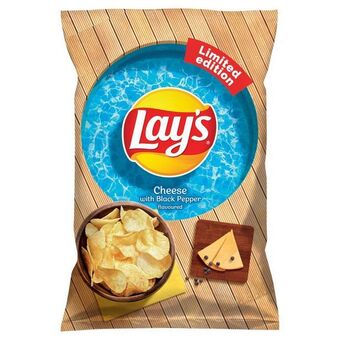Lay’s chipsy ziemniaczane o smaku sera i czarnego pieprzu 140 g