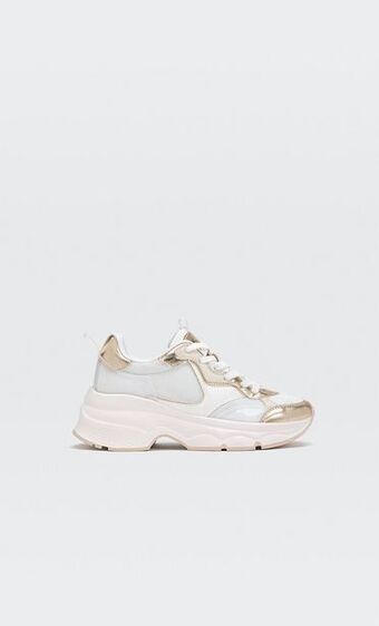 Stradivarius Buty sportowe z ozdobnym wykończeniem oferta