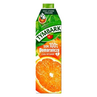 Tymbark Sok 100% pomarańcza 1 l