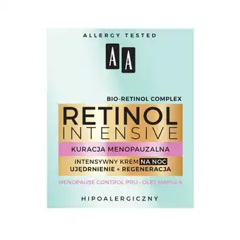 Hebe AA Retinol Intensive Kuracja Menopauzalna krem intensywny na noc ujędrnienie + regeneracja50 ml oferta