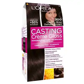 Hebe L'Oreal Paris Casting Creme Gloss Farba do włosów 300 ciemny brąz oferta