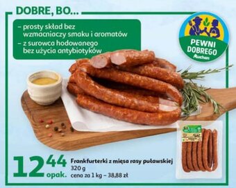Auchan Frankfurterki z mięsa rasy puławskiej 320 g oferta