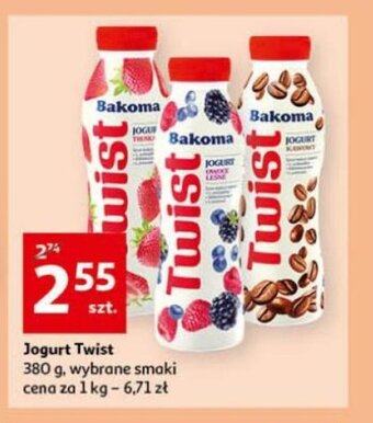 Auchan Jogurt Twist 380 g oferta