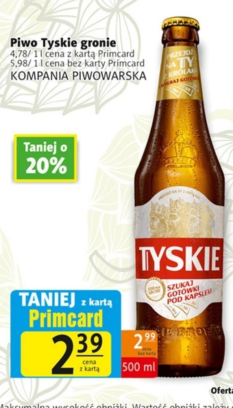 Tyskie Piwo jasne 500 ml