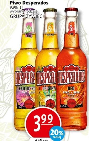 Prim Market Desperados Red Piwo aromatyzowane 400 ml oferta