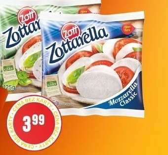 Słoneczko Zott Zottarella Ser Mozzarella Classic 125 g oferta