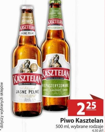 Nasz Sklep Kasztelan Piwo jasne niepasteryzowane 500 ml oferta