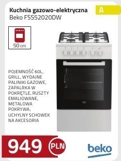 Kakto Kuchenka gazowo-elektryczna Beko oferta