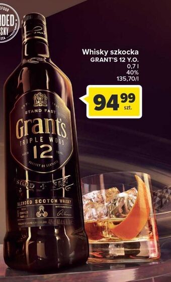 Carrefour Whisky Grant's 12 Yo oferta