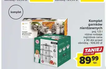 Carrefour Komplet garnków cori oferta