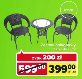 Carrefour Market 2 krzesła + stół oferta