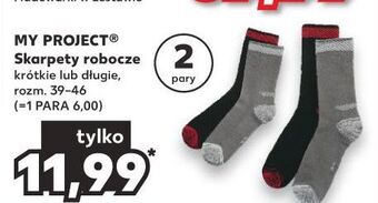 Kaufland Skarpety męskie robocze 39-46 długie K-Classic Myproject oferta