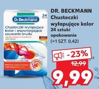 Kaufland Chusteczki wyłapujące kolor i wspomagające usuwanie brudu Dr. Beckmann oferta